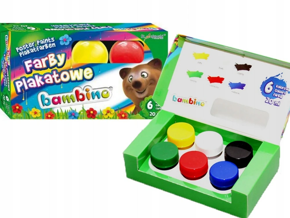 Bambino spalvinimo pieštukai, 24 spalvos, su drožtuku