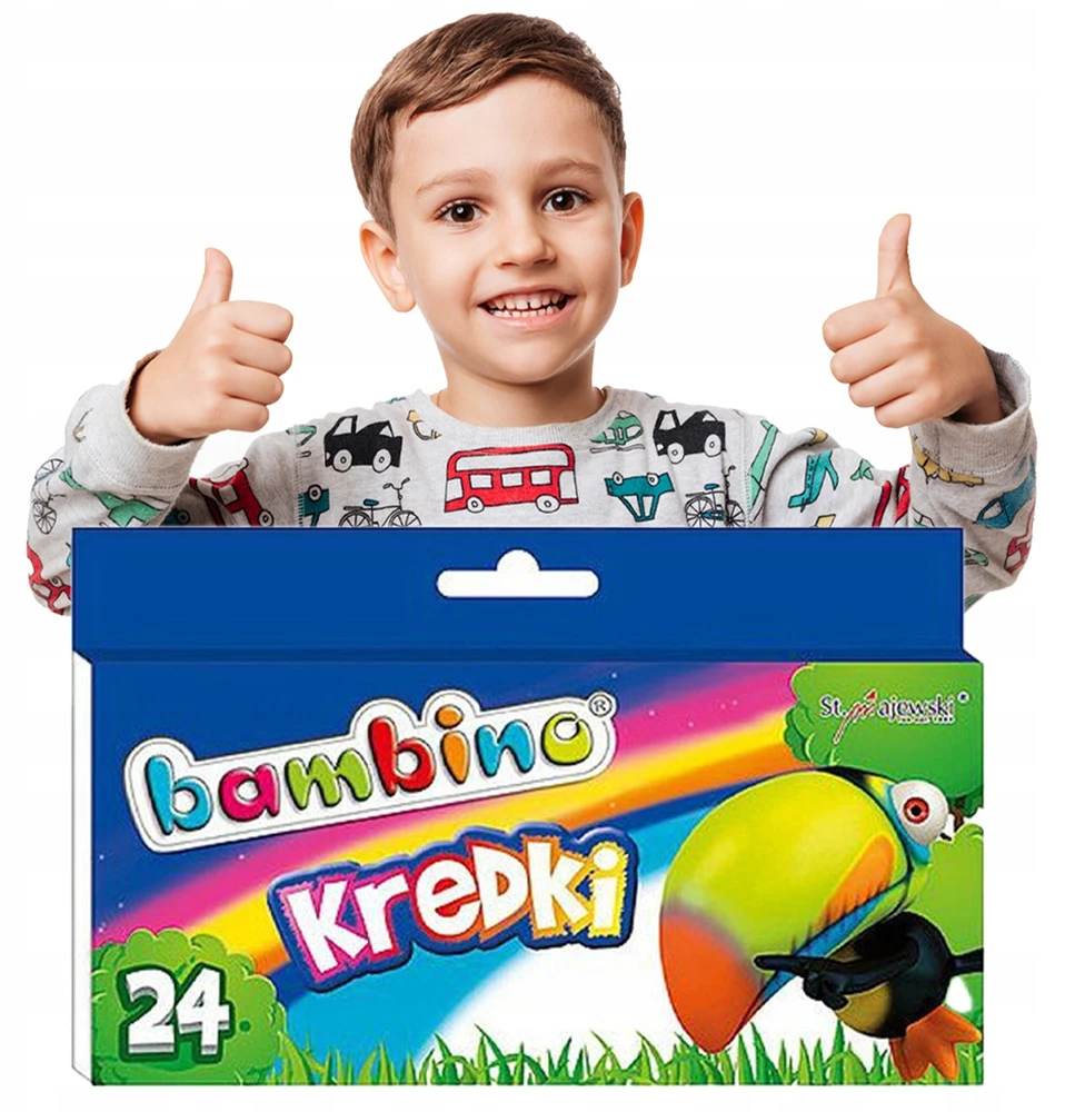 Bambino spalvoti pieštukai vaikams, 24 vnt.