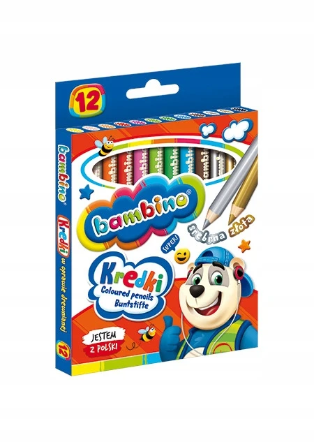 St. Majewski Bambino storos spalvotos pieštukų 12 vnt.
