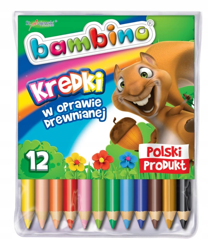 St. Majewski Bambino storos spalvotos pieštukų 12 vnt.