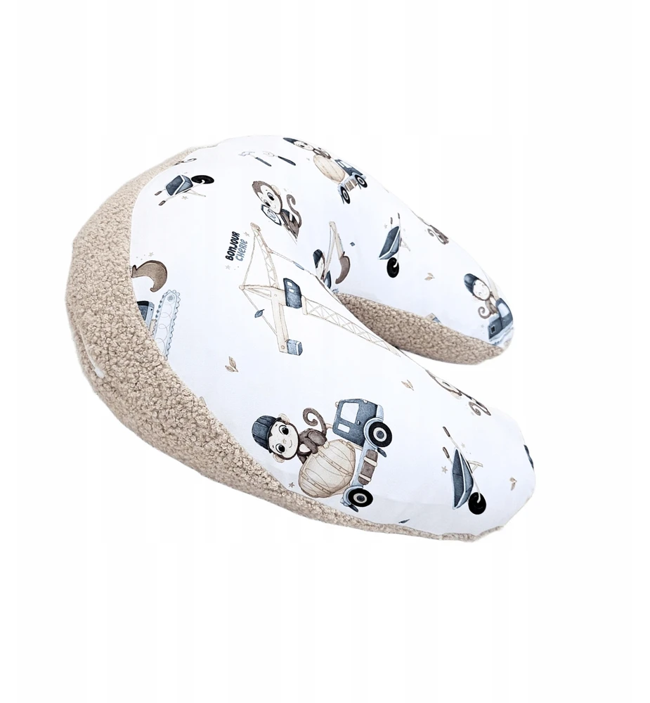 Bamboo & Bouclé Didelė pagalvė/kruasanas beždžionei Bonjour Cherie maitinti