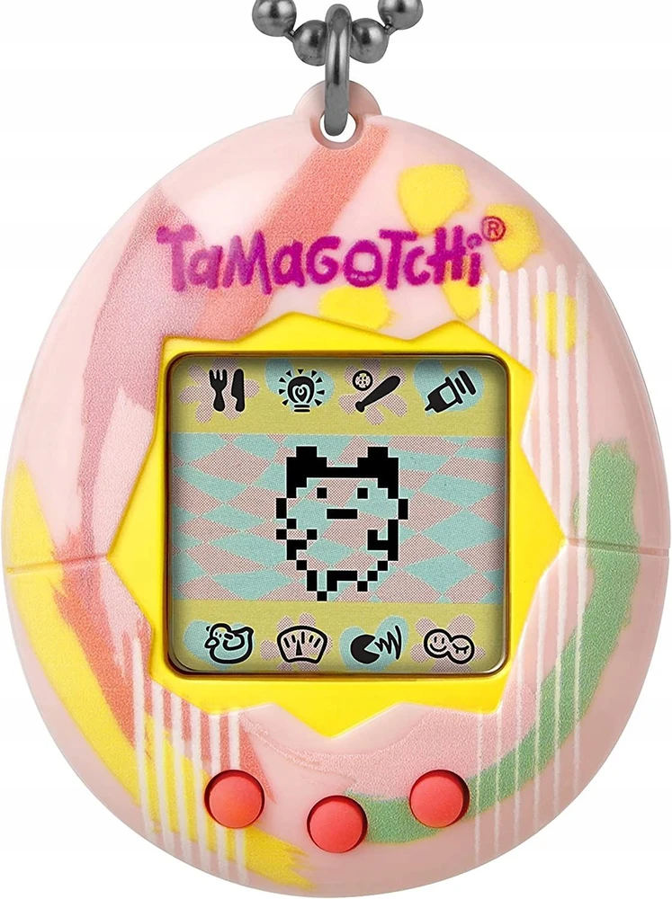 Bandai - Tamagotchi - Original Tamagotchi - Art Style - Virtual Electronic Pet with Screen, 3 Mygtukai and Games - 42883