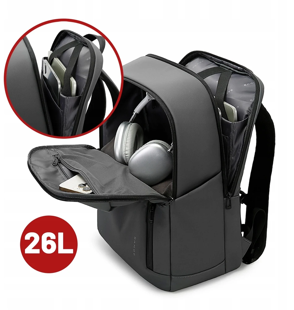 Bange 26l vandeniui atsparus miesto kuprinė, skirta 15.6" nešiojamam kompiuteriui