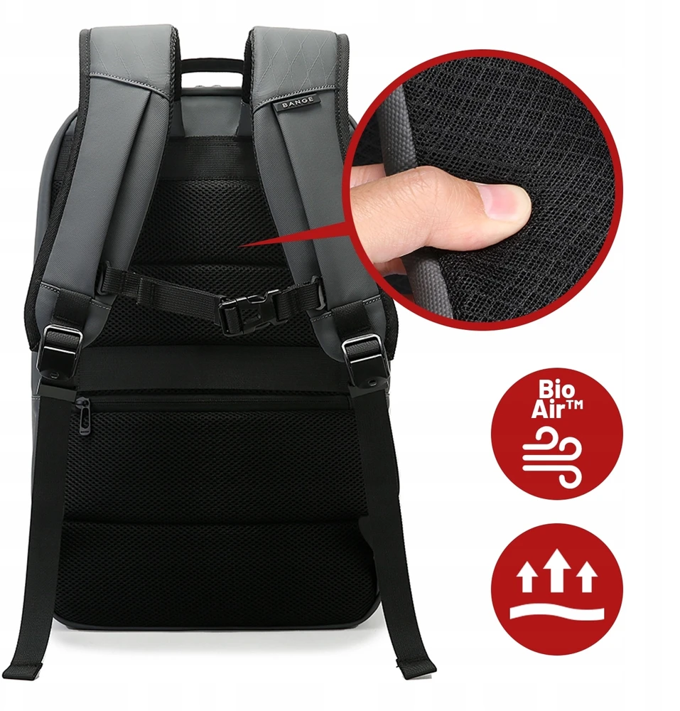 Bange 26l vandeniui atsparus miesto kuprinė, skirta 15.6" nešiojamam kompiuteriui