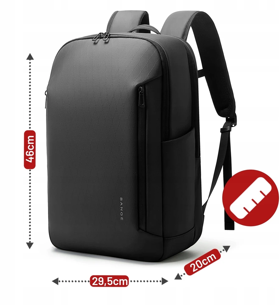 Bange Juodas 26l Neperšlampamas Kuprinė Nešiojamam Kompiuteriui 15.6"