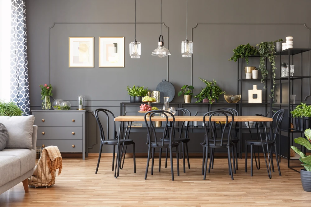 Bankietowo CLASSIC VINTAGE KITCHEN CAF KĖDĖ VIRTUVEI SVETAINEI, JUODA