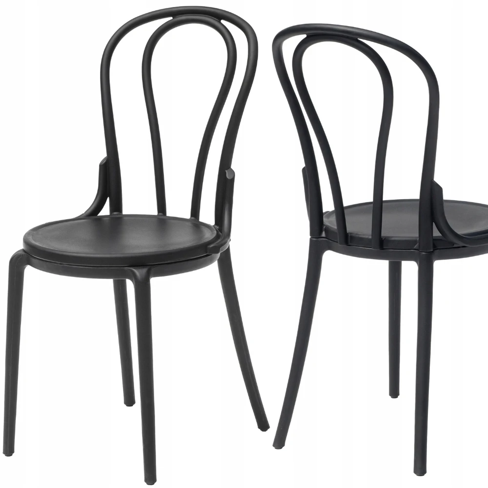 Bankietowo CLASSIC VINTAGE KITCHEN CAF KĖDĖ VIRTUVEI SVETAINEI, JUODA