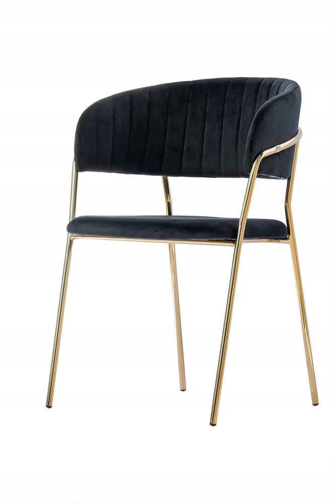 Bankietowo MINŠTAS AKSOMINĖS VIRTUVĖS KĖDĖ MODERN GLAMOUR Juodas VELVET