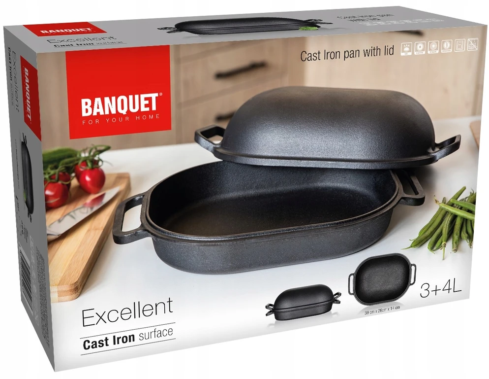 Banquet Banketinė puiki ketaus kepsninė, 7 l