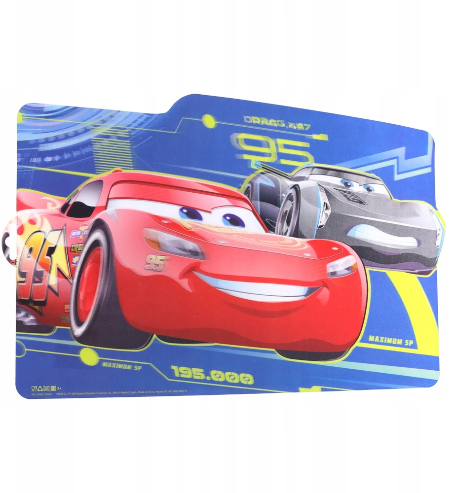 Banquet CVARS 3 Plastikinė stalo užtiesalas 43x28cm Automobilių dizainas