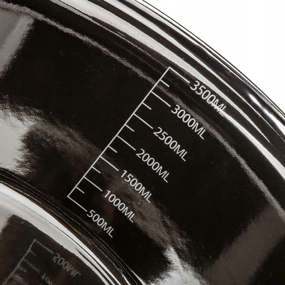 Banquet EMALINIS PUODAS 24cm 3,7L SU DANGIU BANKETAS METALINIS Juodas