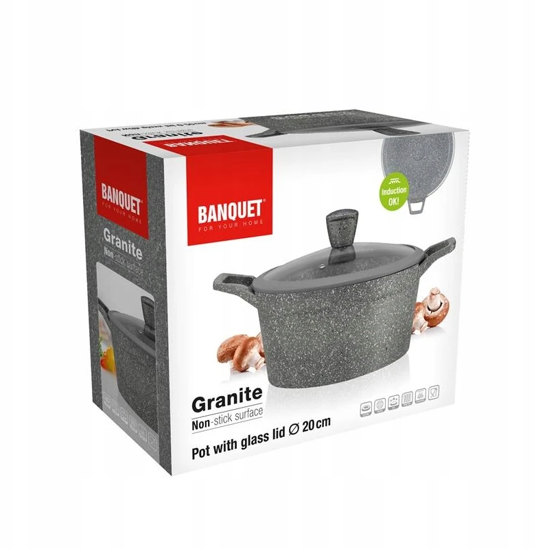 Banquet Puodas 20cm keramine danga "Granite"