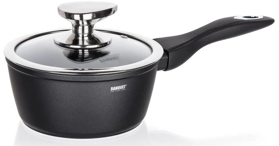 Banquet Kaistuvas aliumininis 16 cm, 1.3 L su dangčiu, nelipni danga