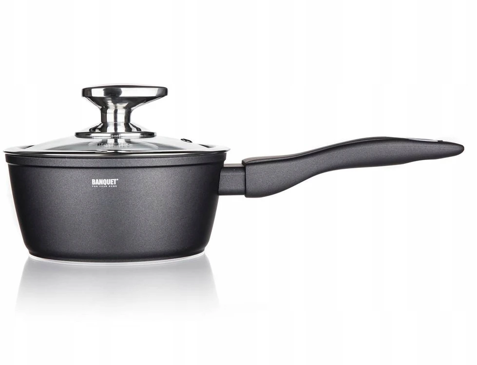 Banquet Kaistuvas aliumininis 16 cm, 1.3 L su dangčiu, nelipni danga