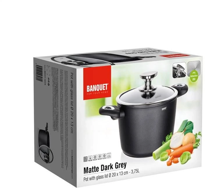 Banquet MATINIS PILKAS PUODAS 20 cm virimui DANGAS 3,3 L vakarienės dovanai