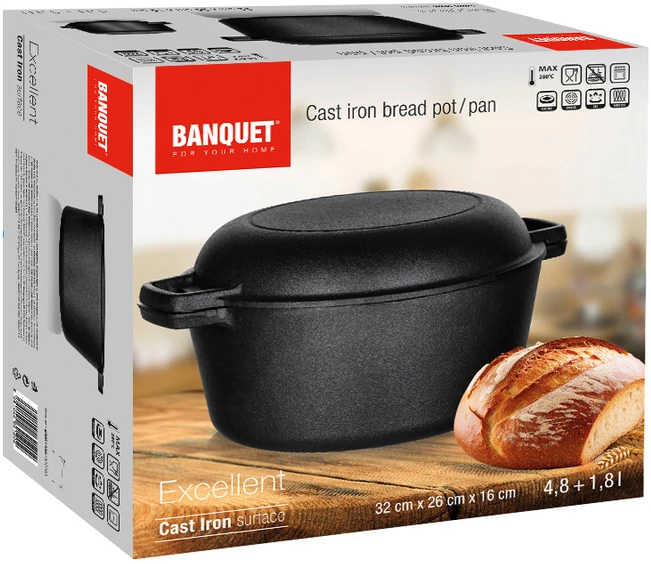 Banquet Tradicinis banketas Puikus puodas, 6,6 l, ketaus, indukciniam židiniui