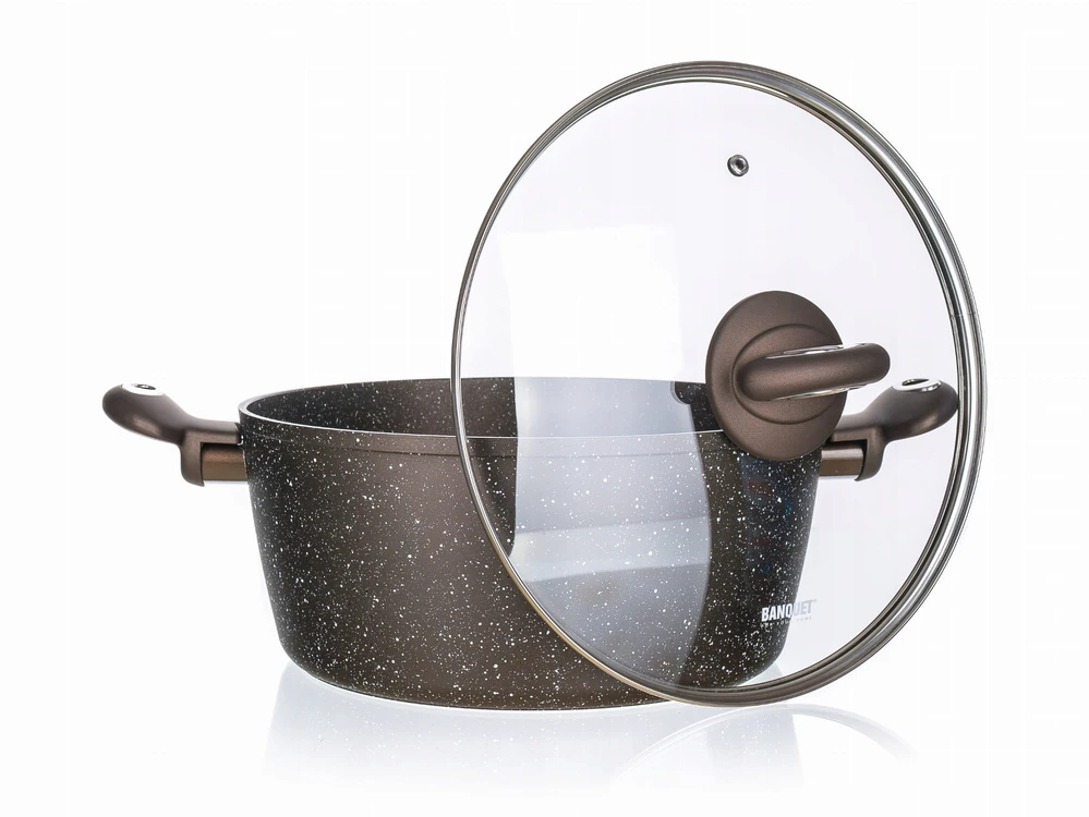 Banquet Tradicinis puodas Banketas Premium Tamsiai Rudas didelis 4,3L DUJŲ INDUKCIJA 5332