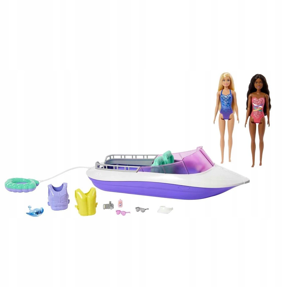 Barbie Barbės filmų rinkinys 2 lėlės + valtis