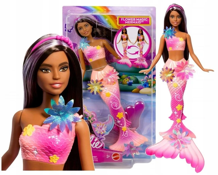 Mattel BARBIE DREAMTOPIA BLOOMING MAGIC tamsiaplaukė undinėlė (JDM73)