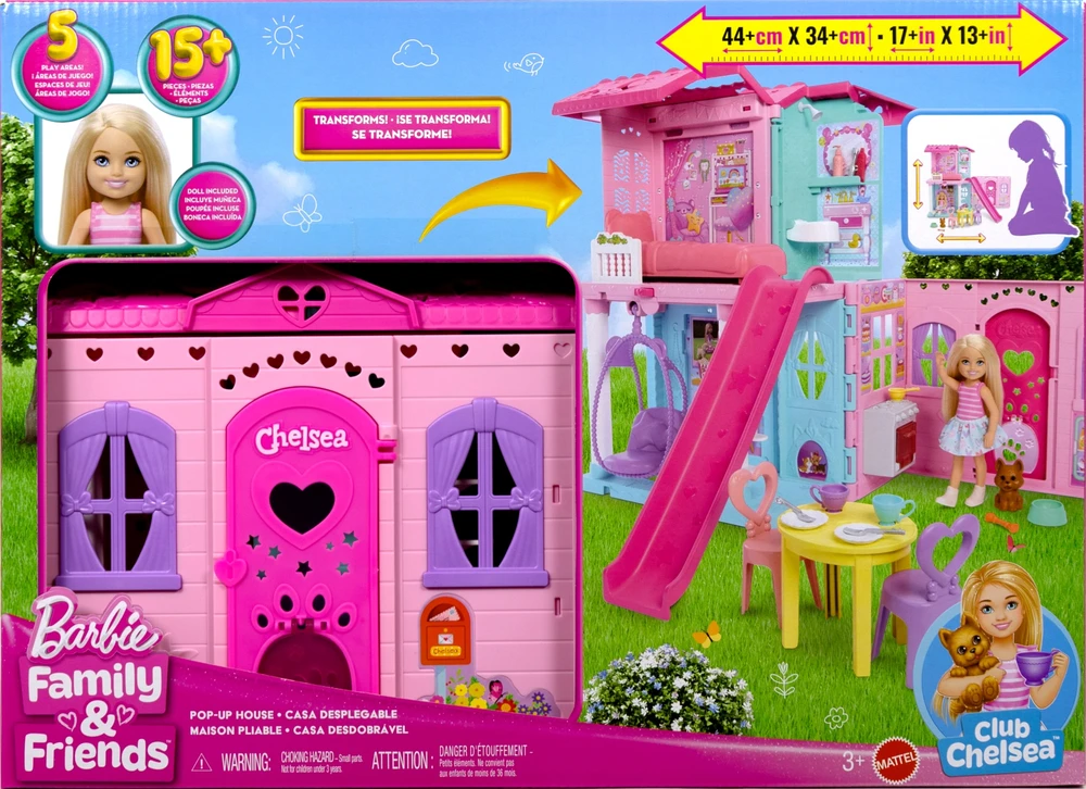 Mattel CHELSEA POP UP vardai (JFW49)