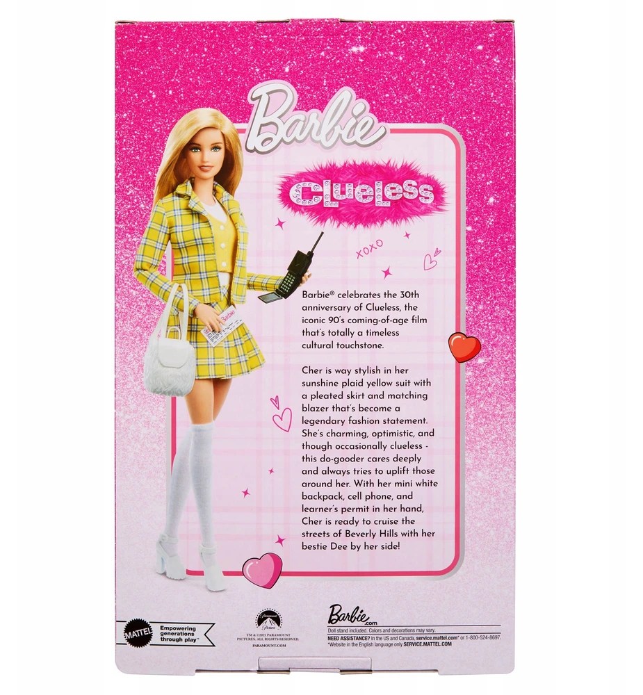 Mattel Lėlė Barbie Clueless Cher kolekcinė 30 metų jubiliejus