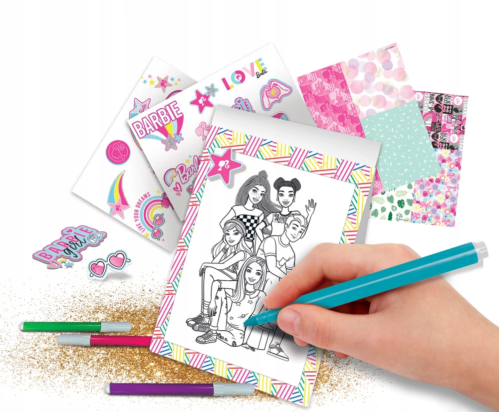 Barbie Creative plastikinis lagaminas Lisciani