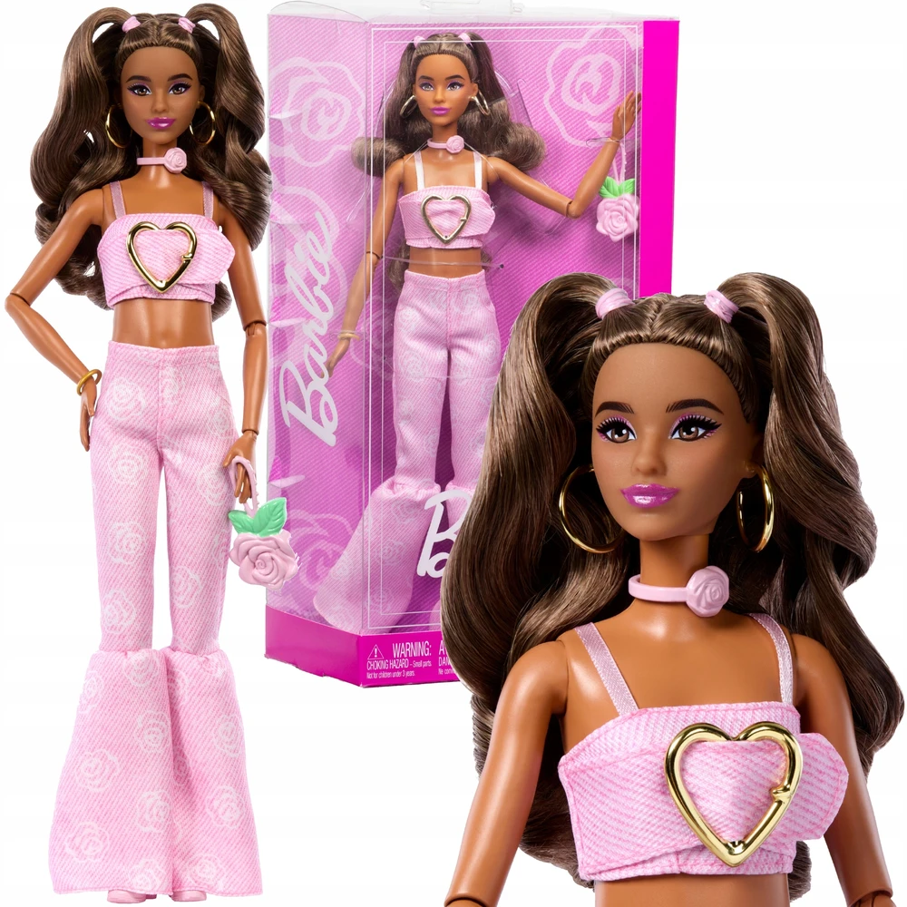 Mattel BARBIE DELUXE FASHIONISTAS lėlė rožiniu kostiumėliu