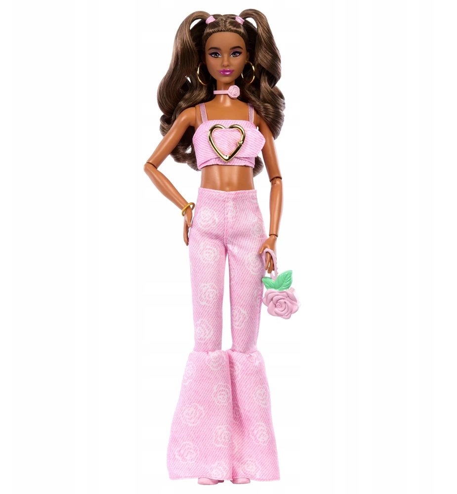 Mattel BARBIE DELUXE FASHIONISTAS lėlė rožiniu kostiumėliu