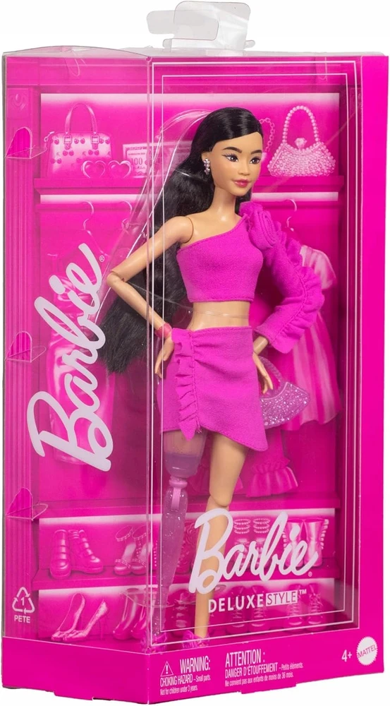 Mattel BARBIE DELUXE FASHIONISTAS lėlė protezuota koja (HYV26)