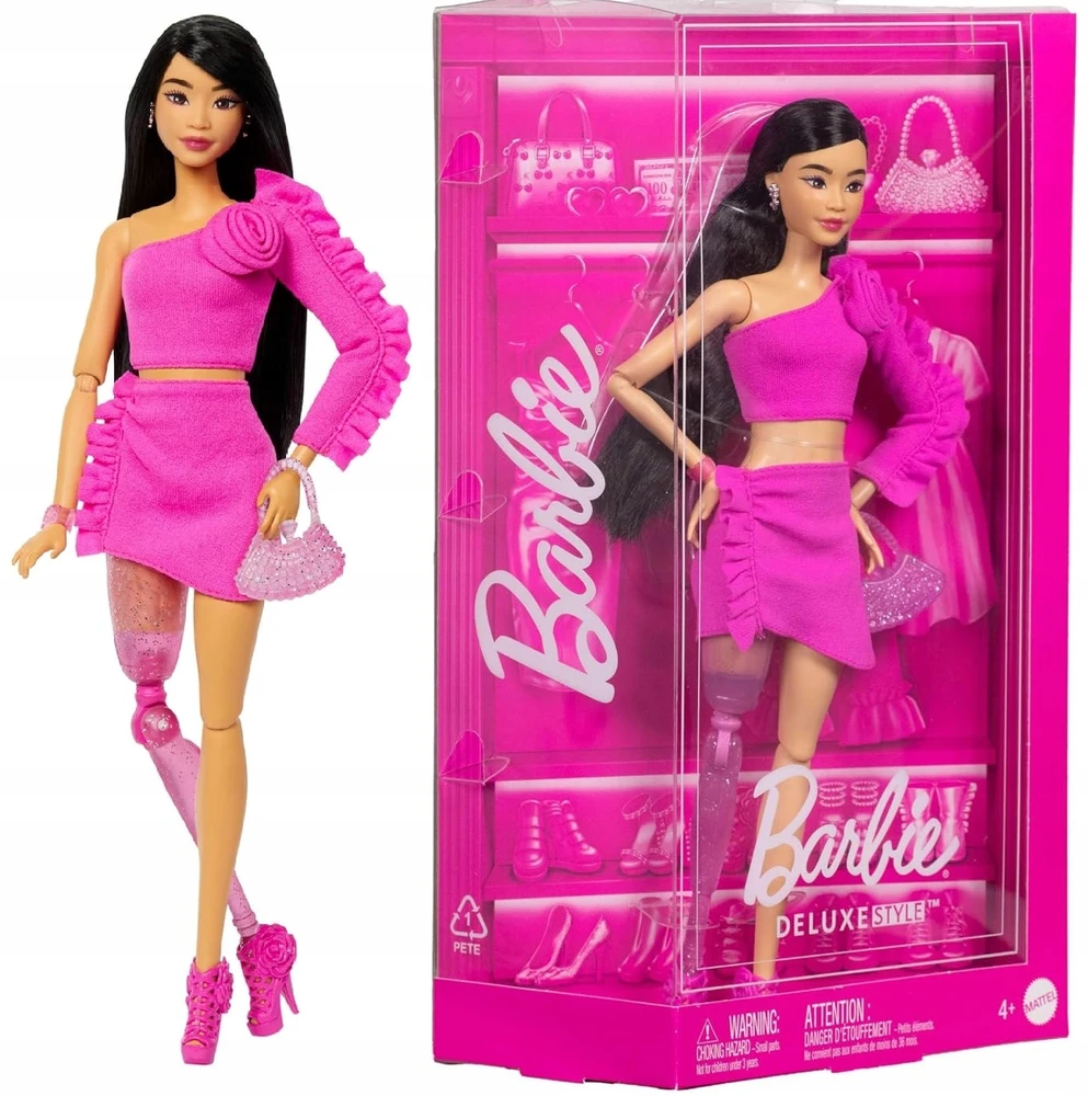 Mattel BARBIE DELUXE FASHIONISTAS lėlė protezuota koja (HYV26)