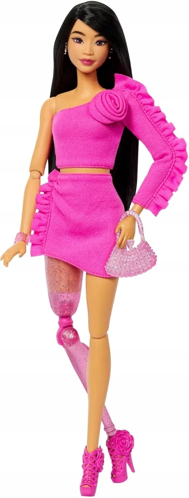 Mattel BARBIE DELUXE FASHIONISTAS lėlė protezuota koja (HYV26)
