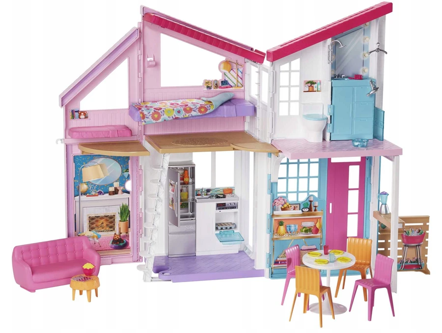 Barbie FXG57 Malibu lėlių namelis Didelis Mattel lėlių namas