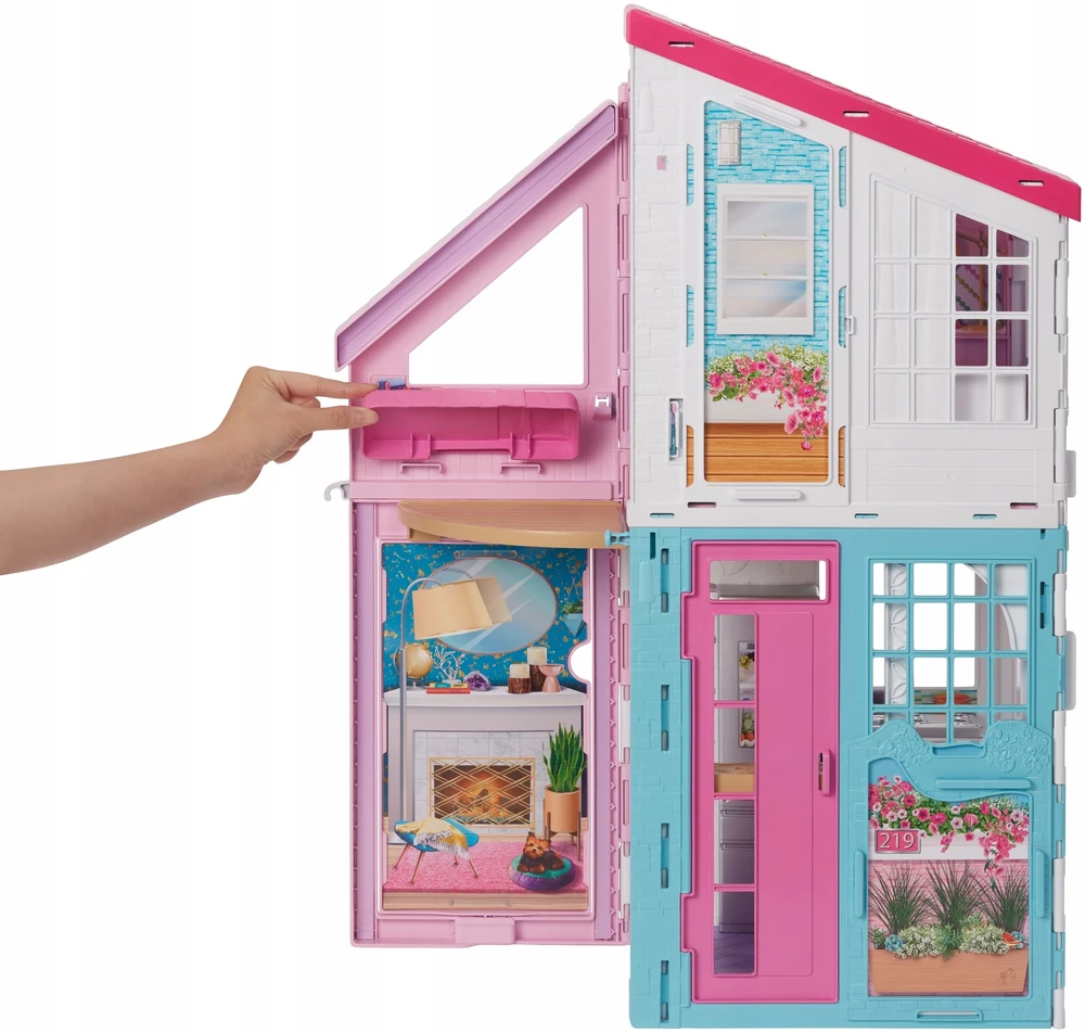Barbie FXG57 Malibu lėlių namelis Didelis Mattel lėlių namas