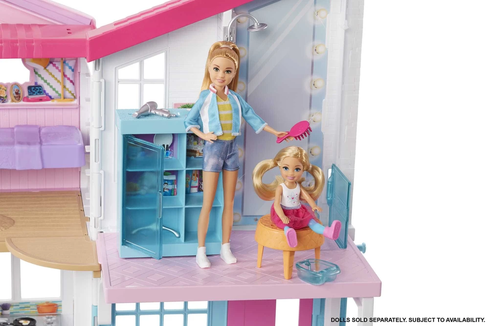 Barbie FXG57 Malibu lėlių namelis Didelis Mattel lėlių namas