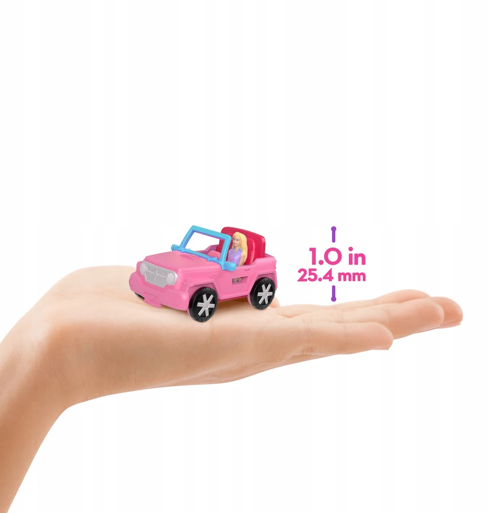 Barbie Mini BarbieLand lėlė su transporto priemone HYF43
