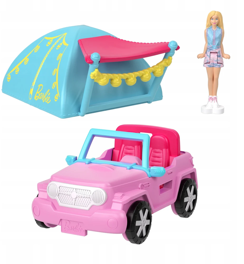 Barbie Mini BarbieLand lėlė su transporto priemone HYF43