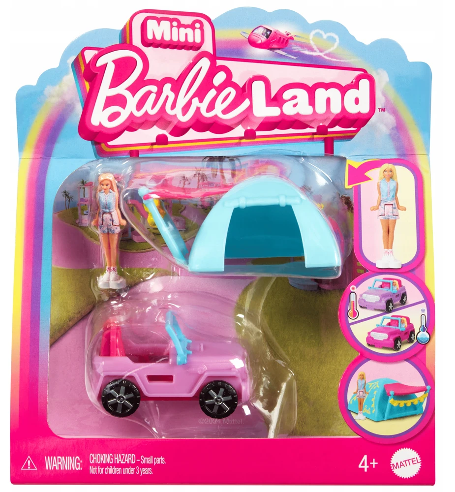 Barbie Mini BarbieLand lėlė su transporto priemone HYF43