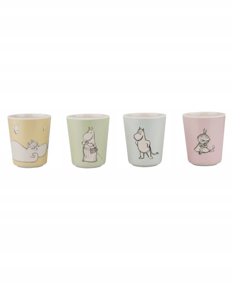 Barbo Toys Barbo žaislų rinkinys iš 4 Muminų puodelių vaikams