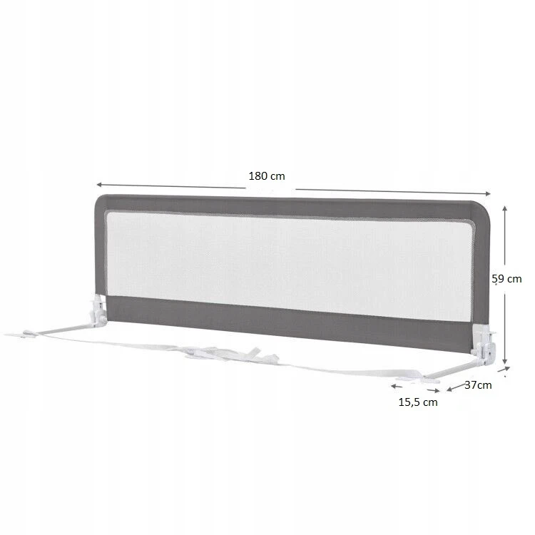 Barierka do łóżka Costway pilka 180x59 cm