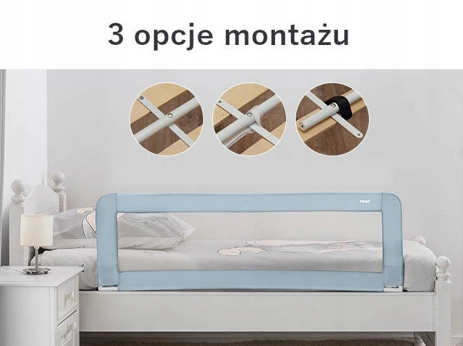 Barierka ochronna do łóżka dzieci 100cm h=50cm REER
