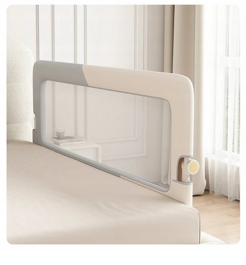 Barierka ochronna do łóżka Lapchu 150*66 cm pilka