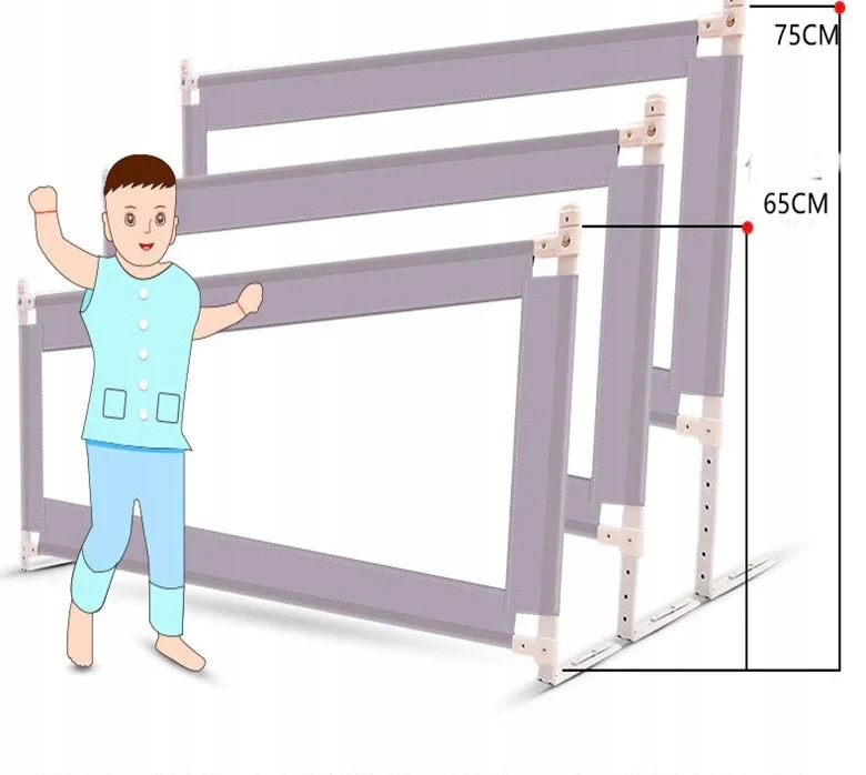 Barierka ochronna na łóżku 200 cm Lapchu