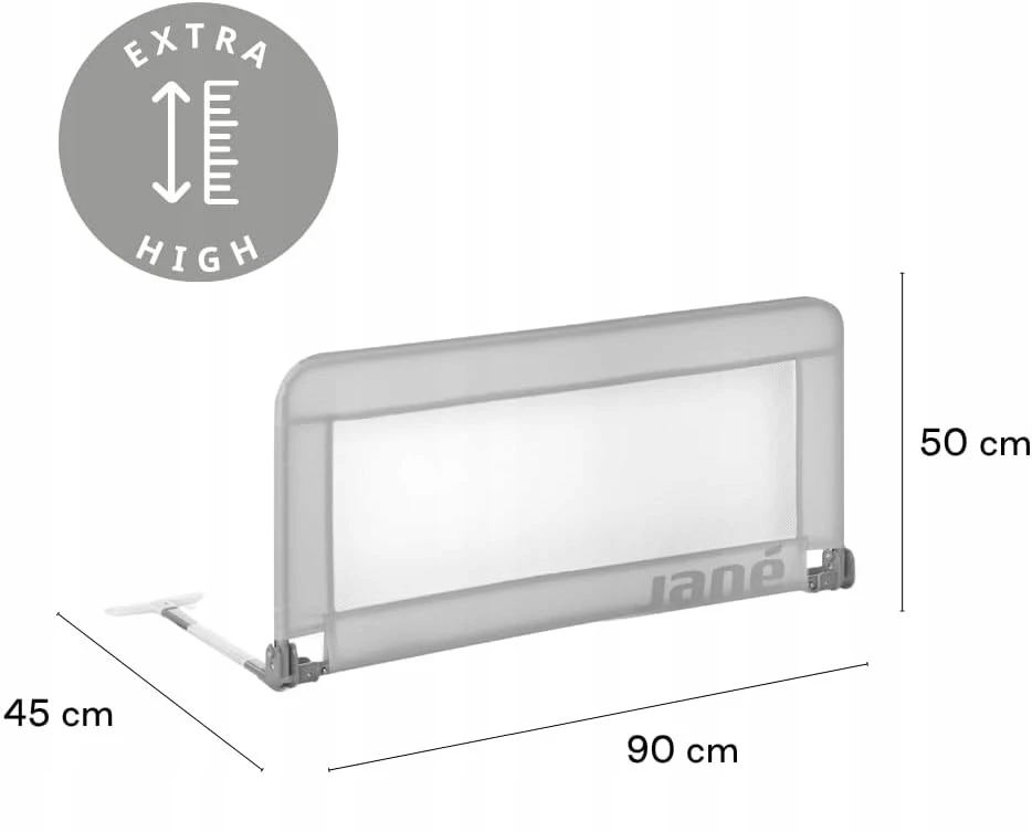 Barierka zabezpieczająca na łózko JANE 90cm