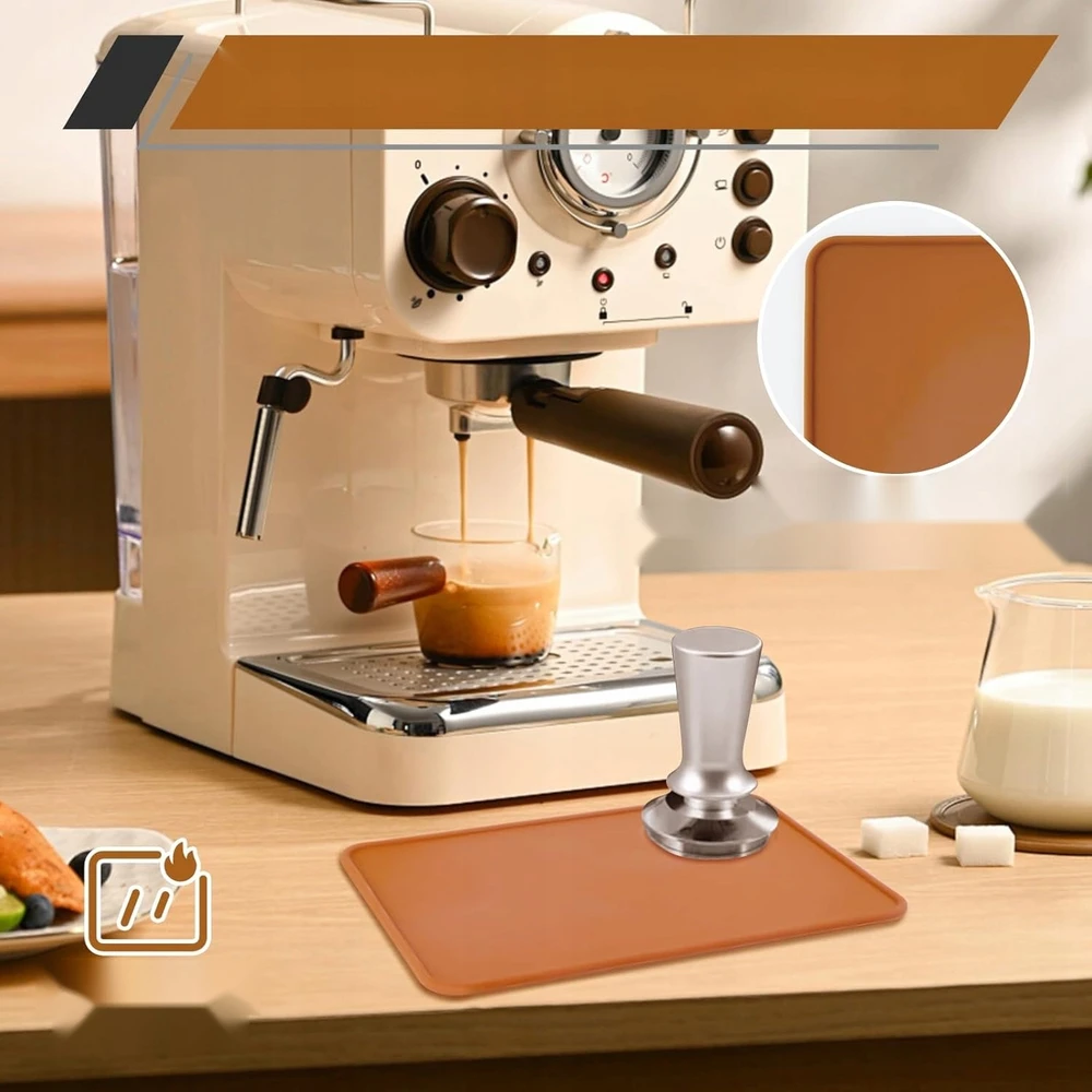 BARISTA KAVOS KILIELĖS RINKINYS DVIEJI JUODAI RUDAI NESKLIDAUS