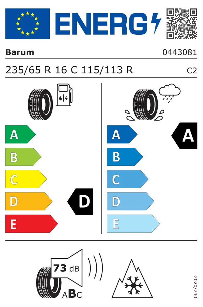 Barum Padangos Vanis AllSeason 115/113 R ( D A B 73dB )