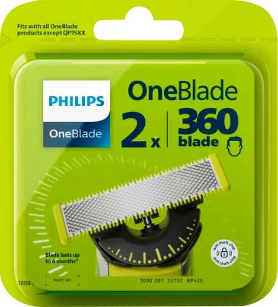 Keičiamasis peiliukas Philips OneBlade QP430/50, 3 vnt.