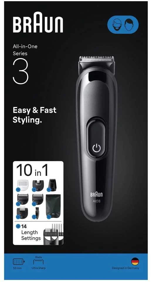 AIO3560 Braun Kirpimo Rinkinys Viskas Viename 10in1