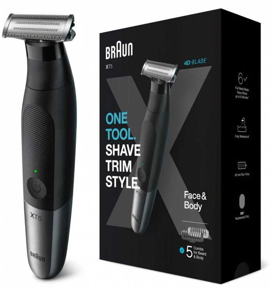 Braun veido ir kūno skustuvas XT5100