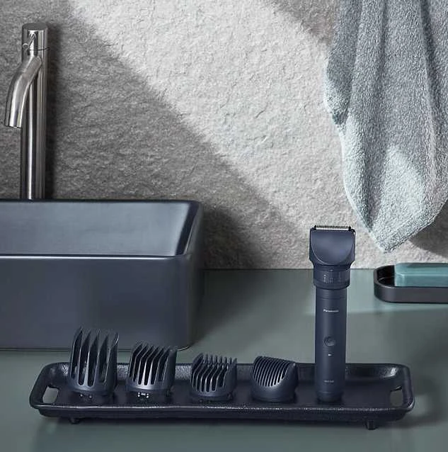 Panasonic | Barzdos, plaukų, kūno kirpimo priemonių rinkinys | ER-CKN2-A301 MultiShape | Belaidis | Drėgnas ir sausas | Ilgio žingsnių skaičius 58 | Juodas