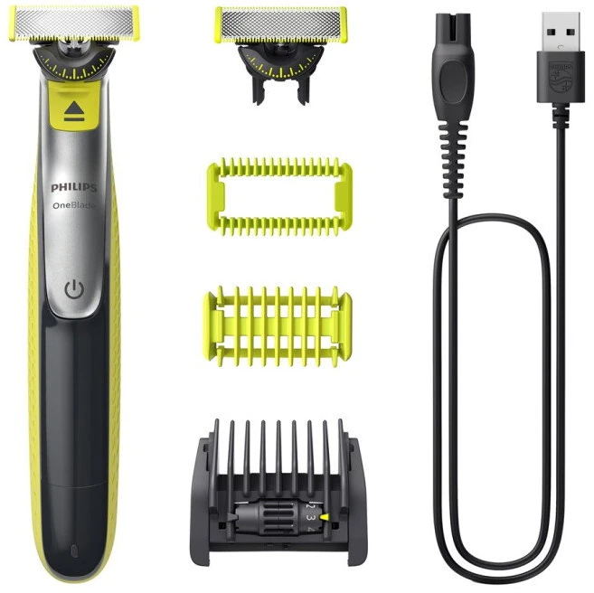 Barzdaskutė Philips OneBlade 360 QP2730/20, Pilkos/Žalios spalvos